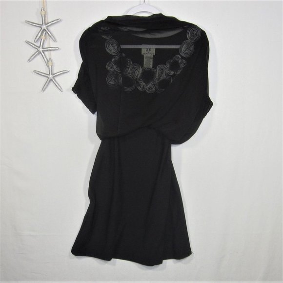 ICE Ruffle Dress Black Size 10 - Picture 4 of 8
